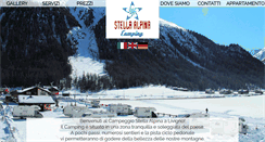 Desktop Screenshot of campingstellaalpina.it